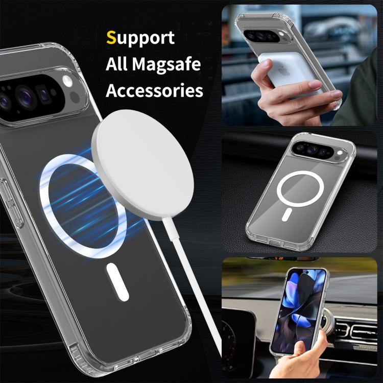 For Google Pixel 10 Pro XL Skin Feel Transparent MagSafe Phone Case