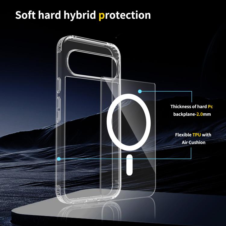 For Google Pixel 10 Pro XL Skin Feel Transparent MagSafe Phone Case