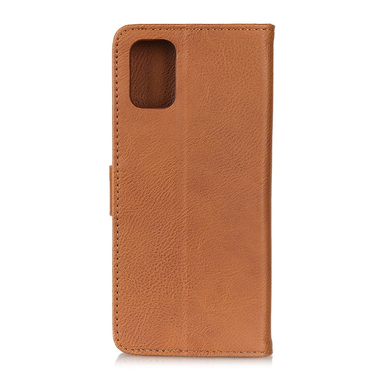 For Samsung Galaxy M51 (Side Fingerprint Version) KHAZNEH Cowhide Texture Horizontal Flip Leather Case with Holder & Card Slots & Wallet