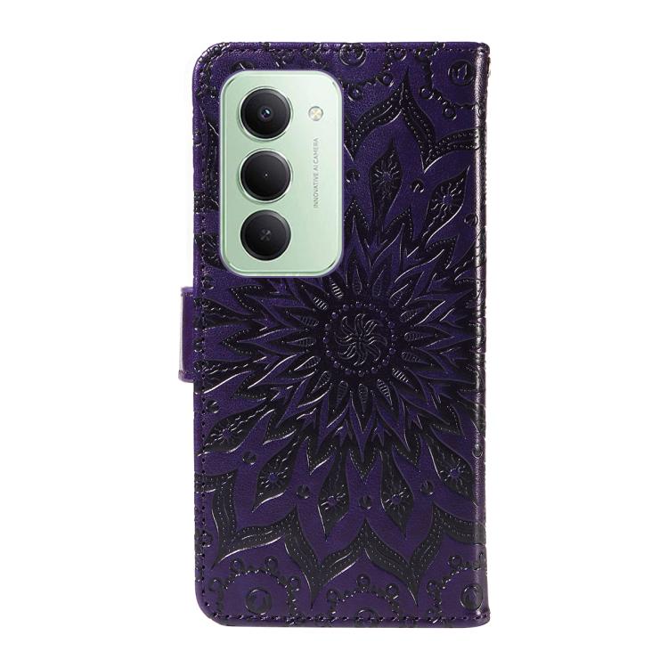 For Redmi 15 5G / 4G EU 171mm Embossed Sunflower Pattern Flip Leather Phone Case