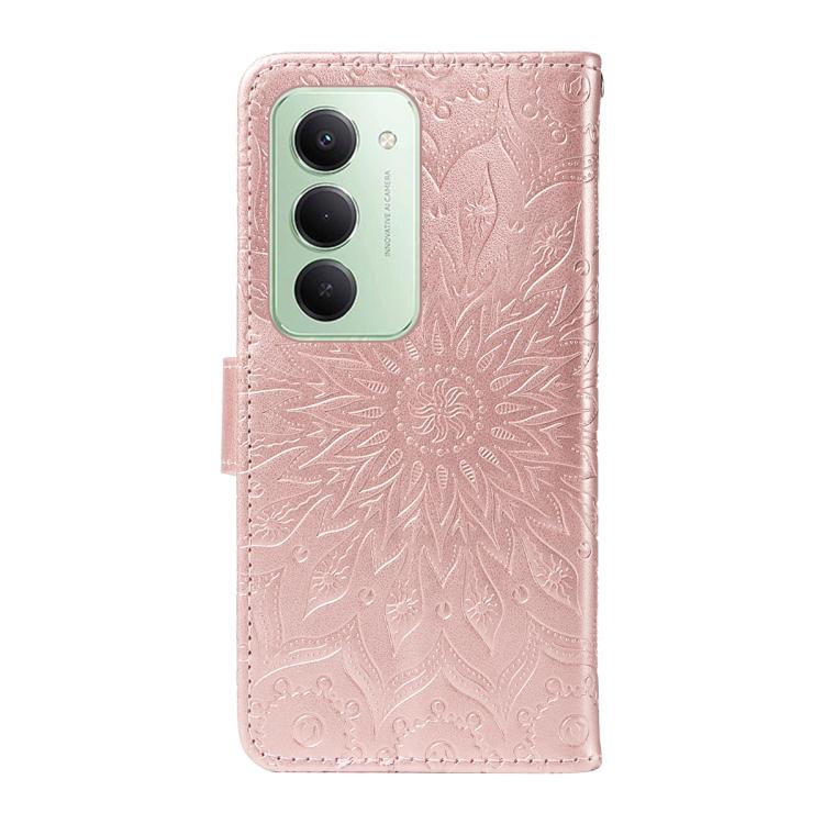 For Redmi 15 5G / 4G EU 171mm Embossed Sunflower Pattern Flip Leather Phone Case