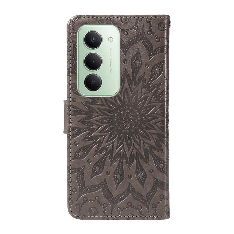 For Redmi 15 5G / 4G EU 171mm Embossed Sunflower Pattern Flip Leather Phone Case