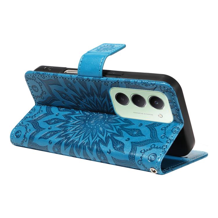 For Redmi 15 5G / 4G EU 171mm Embossed Sunflower Pattern Flip Leather Phone Case