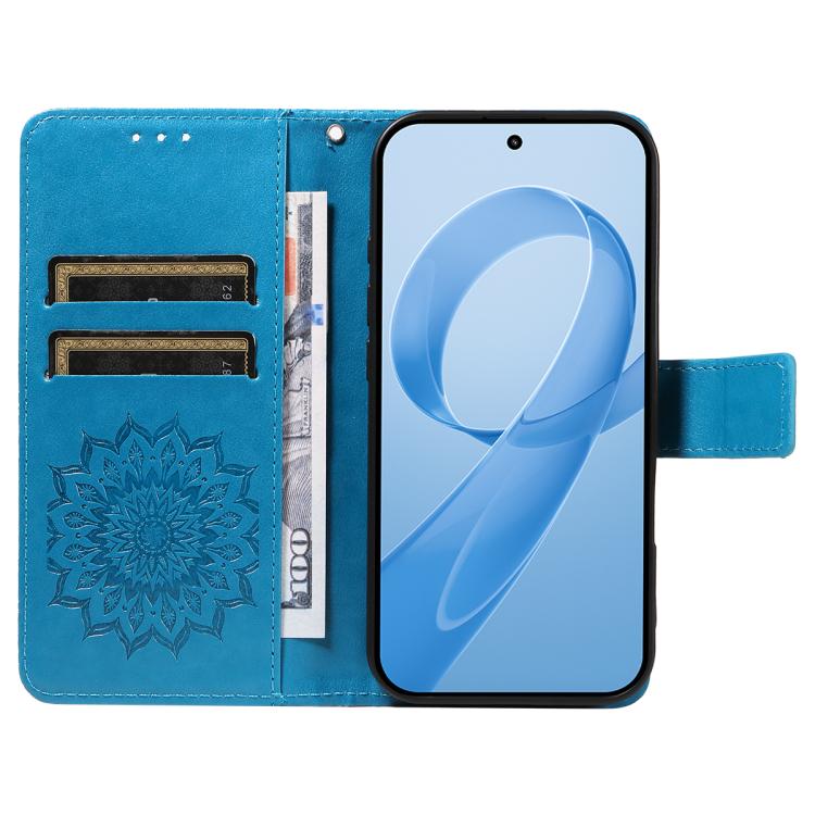 For Redmi K90 / Poco F8 Pro Embossed Sunflower Pattern Flip Leather Phone Case