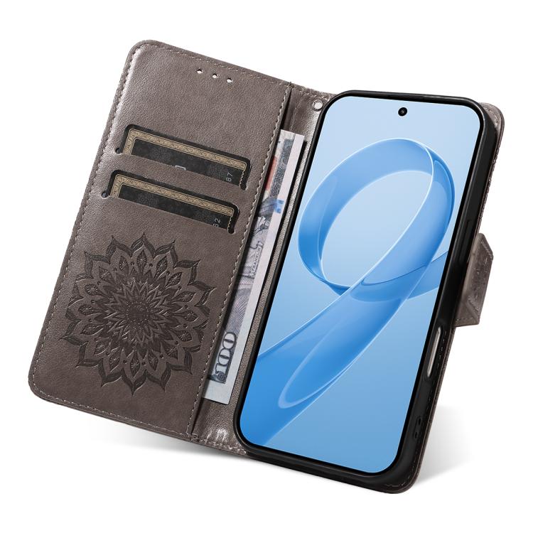 For Redmi K90 Pro Max/Poco F8 Ultra Embossed Sunflower Pattern Flip Leather Phone Case