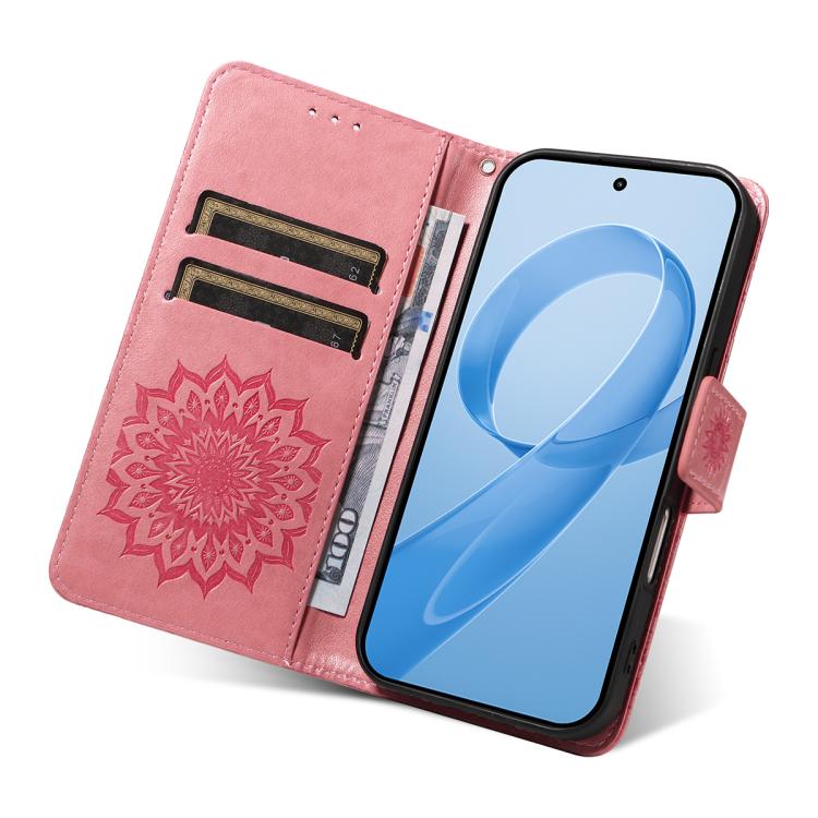 For Redmi K90 Pro Max/Poco F8 Ultra Embossed Sunflower Pattern Flip Leather Phone Case