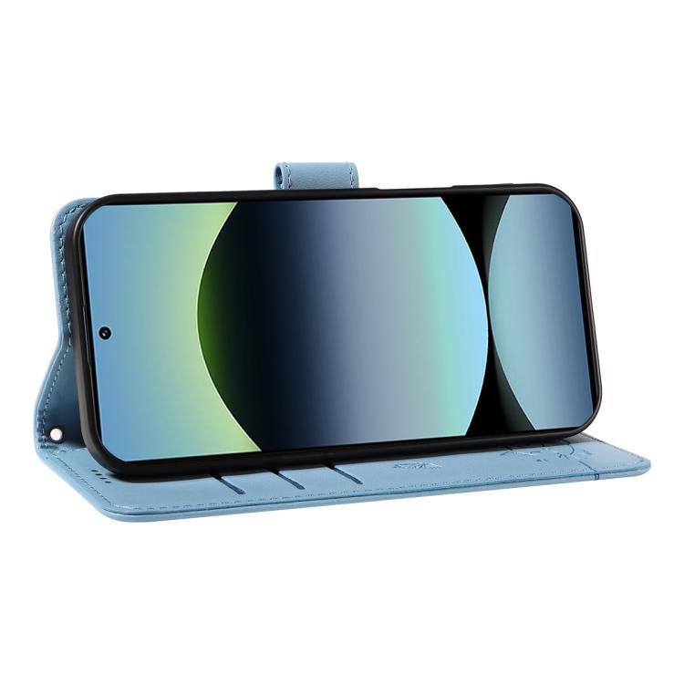 For Redmi Note 13 Pro 4G / 14S 4G Adorable Cat Embossed Pattern Flip Leather Phone Case