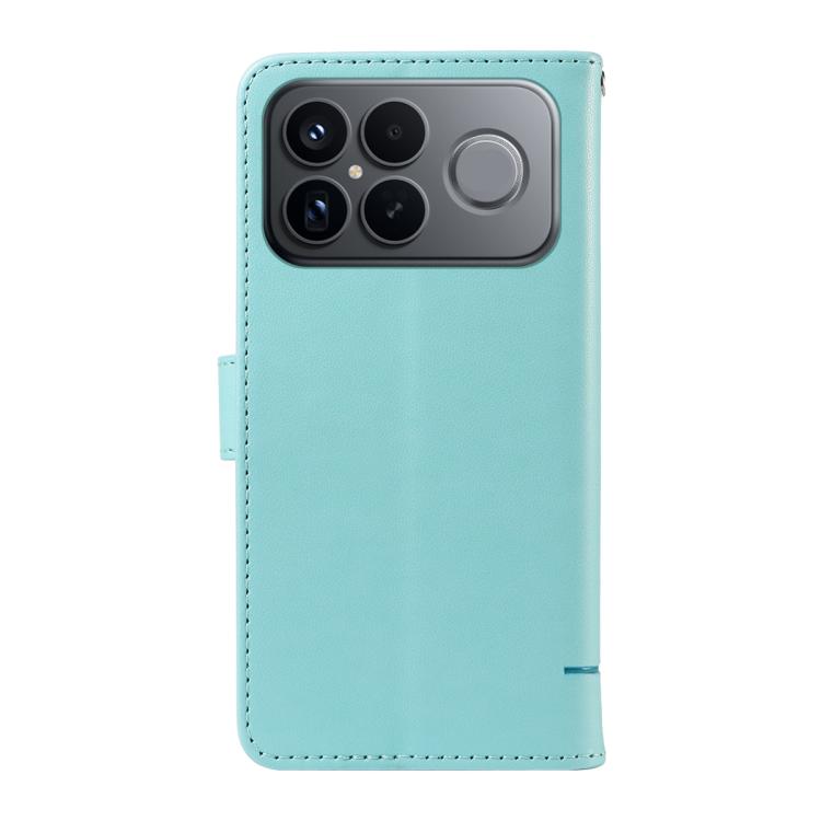 For Redmi K90 Pro Max/Poco F8 Ultra Adorable Cat Embossed Pattern Flip Leather Phone Case