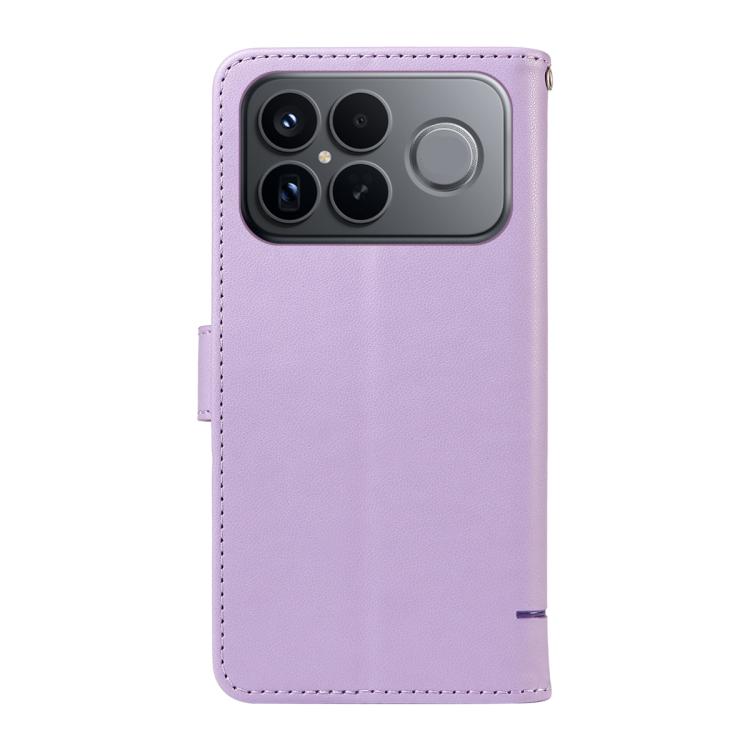 For Redmi K90 Pro Max/Poco F8 Ultra Adorable Cat Embossed Pattern Flip Leather Phone Case