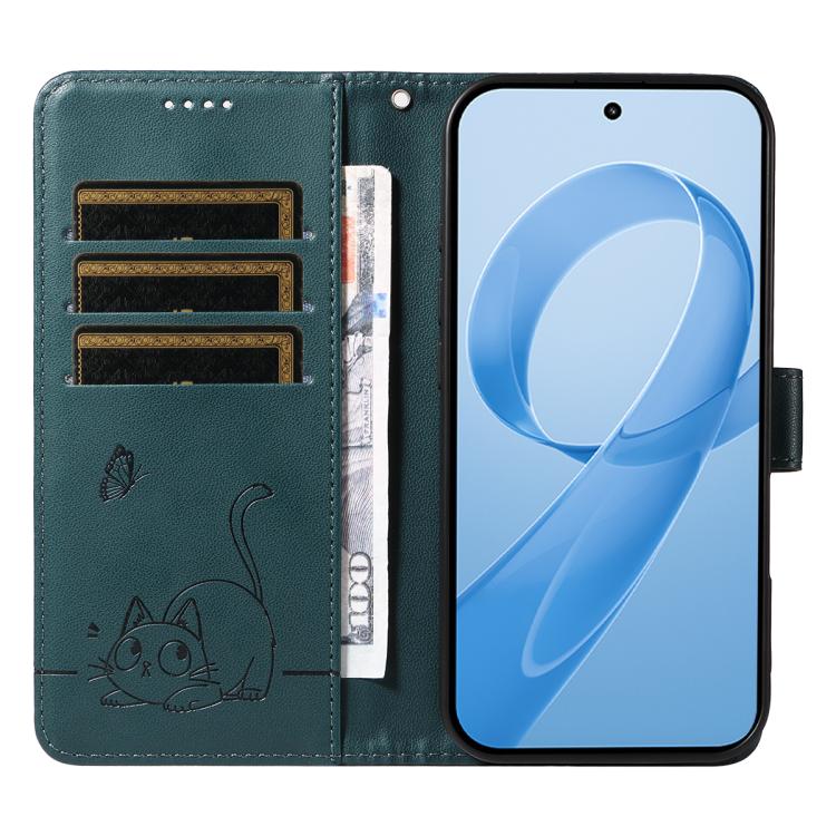 For Redmi K90 Pro Max/Poco F8 Ultra Adorable Cat Embossed Pattern Flip Leather Phone Case