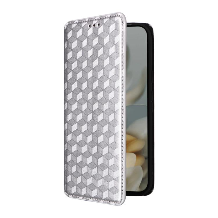 For Google Pixel 10 Pro XL Cubic Grid Texture Flip Leather Phone Case