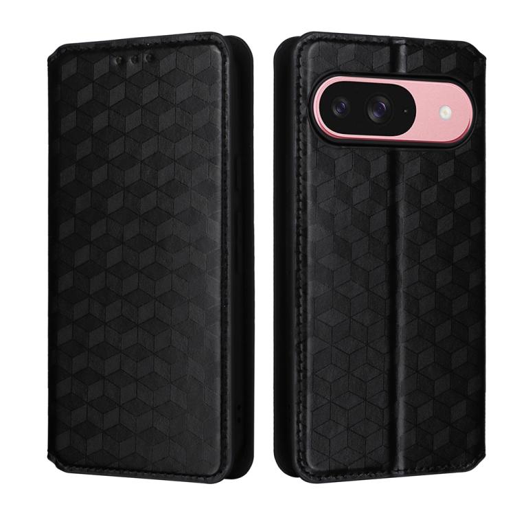 For Google Pixel 10 / Pixel 10 Pro Cubic Grid Texture Flip Leather Phone Case