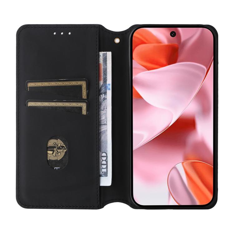 For Google Pixel 10 / Pixel 10 Pro Cubic Grid Texture Flip Leather Phone Case