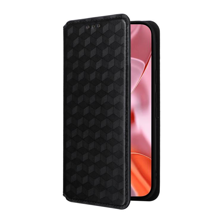 For Google Pixel 10 / Pixel 10 Pro Cubic Grid Texture Flip Leather Phone Case