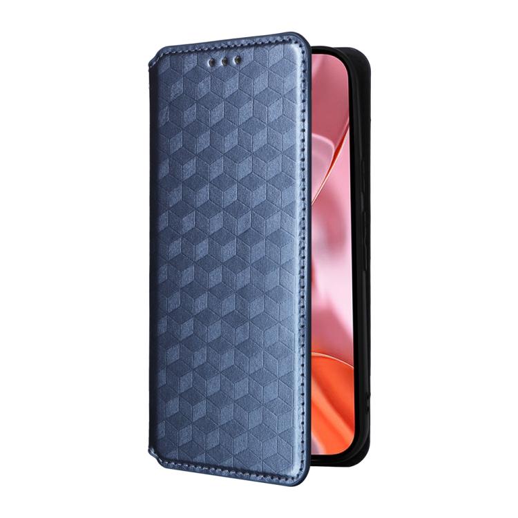 For Google Pixel 10 / Pixel 10 Pro Cubic Grid Texture Flip Leather Phone Case