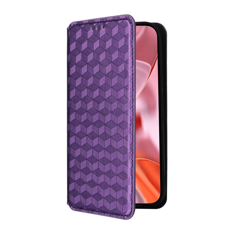 For Google Pixel 10 / Pixel 10 Pro Cubic Grid Texture Flip Leather Phone Case