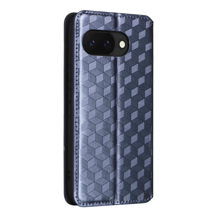 For Google Pixel 10a Cubic Grid Texture Flip Leather Phone Case