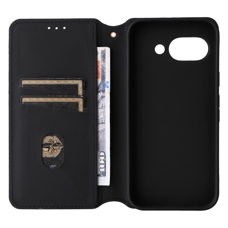 For Google Pixel 10a Cubic Grid Texture Flip Leather Phone Case