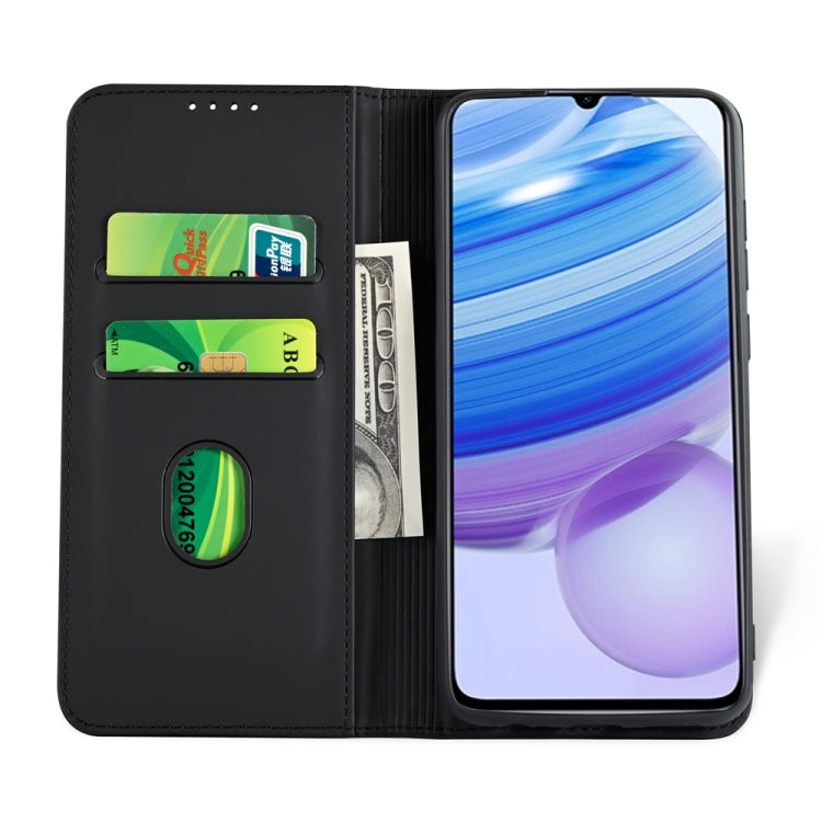 For Xiaomi Redmi 10X 5G Strong Magnetism Shockproof Horizontal Flip Liquid Feel Leather Case with Holder & Card Slots & Wallet