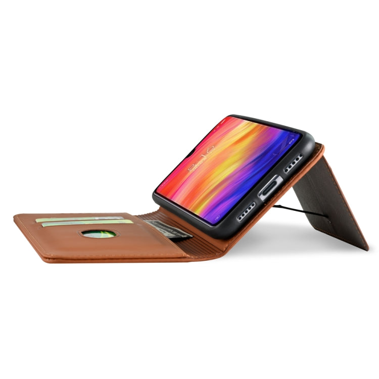 For Xiaomi Redmi Note 7 / 7 Pro / 7S Strong Magnetism Shockproof Horizontal Flip Liquid Feel Leather Case with Holder & Card Slots & Wallet