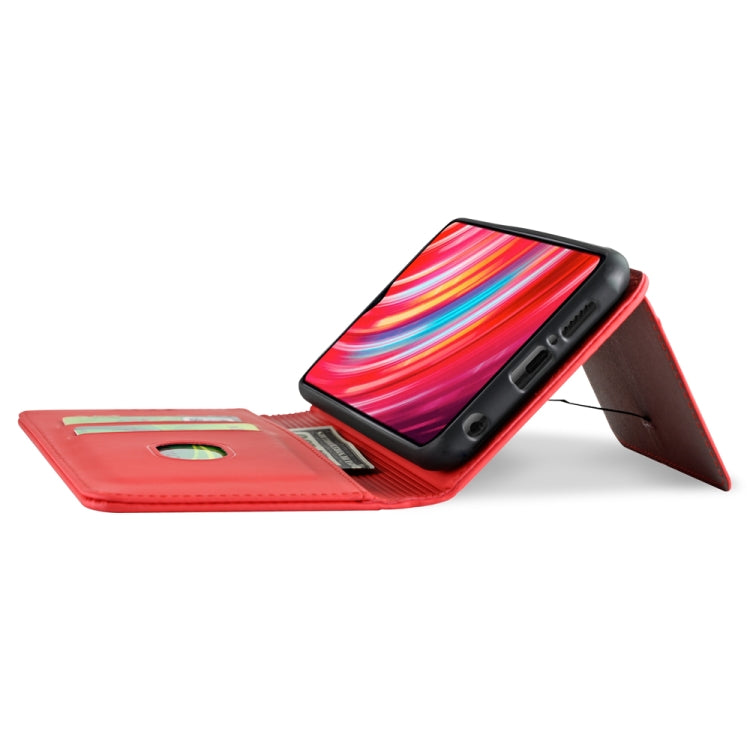 For Xiaomi Redmi Note 8 Pro Strong Magnetism Shockproof Horizontal Flip Liquid Feel Leather Case with Holder & Card Slots & Wallet