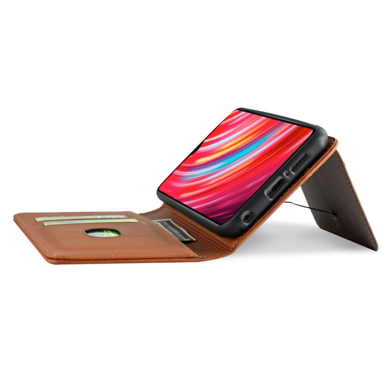 For Xiaomi Redmi Note 8 Pro Strong Magnetism Shockproof Horizontal Flip Liquid Feel Leather Case with Holder & Card Slots & Wallet