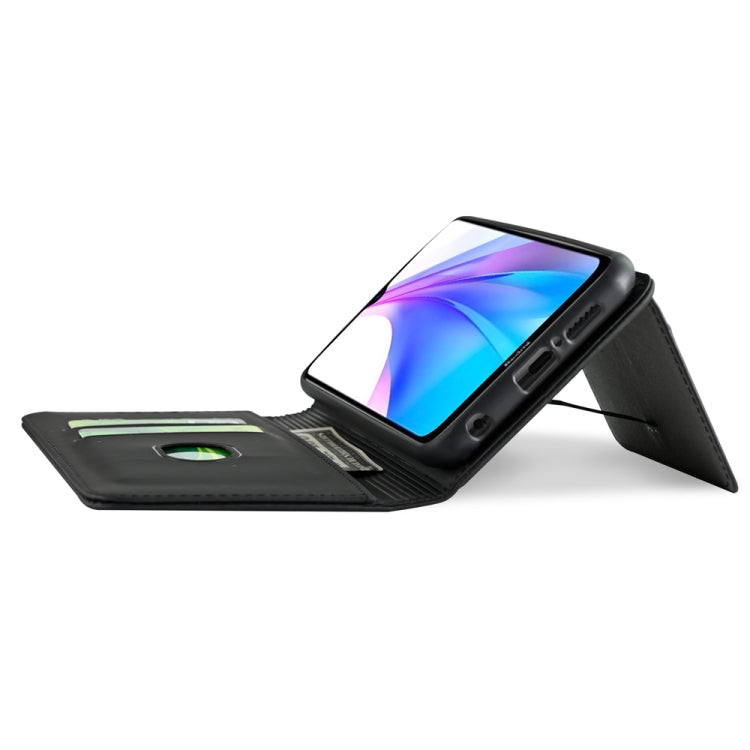 For Xiaomi Redmi Note 8T(India Version) Strong Magnetism Shockproof Horizontal Flip Liquid Feel Leather Case with Holder & Card Slots & Wallet