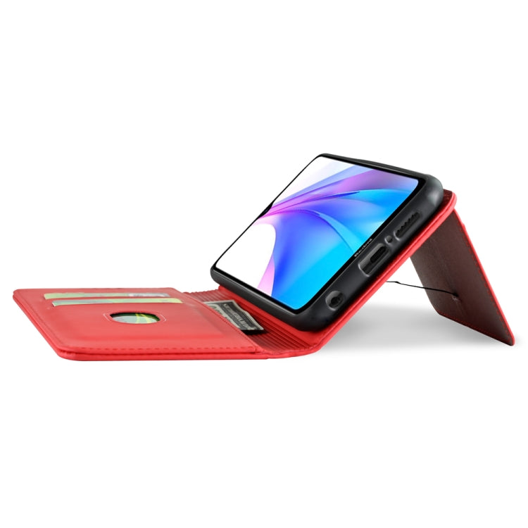 For Xiaomi Redmi Note 8T(India Version) Strong Magnetism Shockproof Horizontal Flip Liquid Feel Leather Case with Holder & Card Slots & Wallet