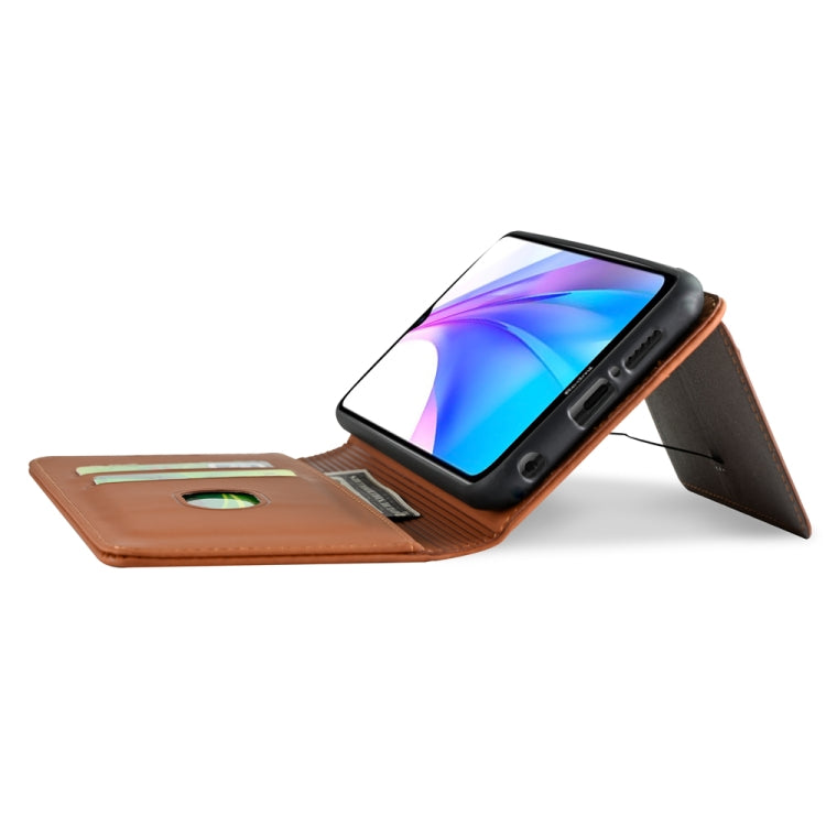 For Xiaomi Redmi Note 8T(India Version) Strong Magnetism Shockproof Horizontal Flip Liquid Feel Leather Case with Holder & Card Slots & Wallet