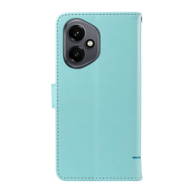 For Honor 400 Global 156.5mm Adorable Cat Embossed Pattern Flip Leather Phone Case