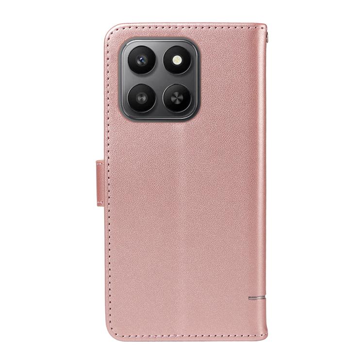For Honor 400 Smart 5G Adorable Cat Embossed Pattern Flip Leather Phone Case