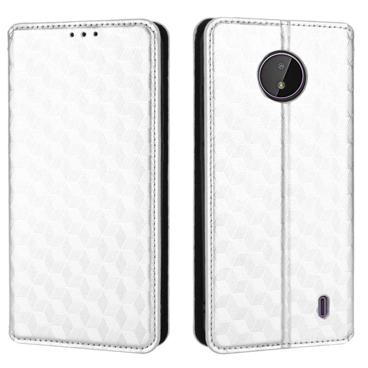 For Nokia C10 / Nokia C20 Cubic Grid Texture Flip Leather Phone Case