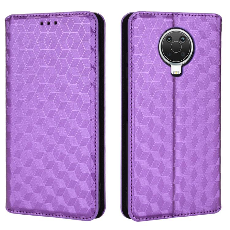 For Nokia G10 / Nokia G20 Cubic Grid Texture Flip Leather Phone Case