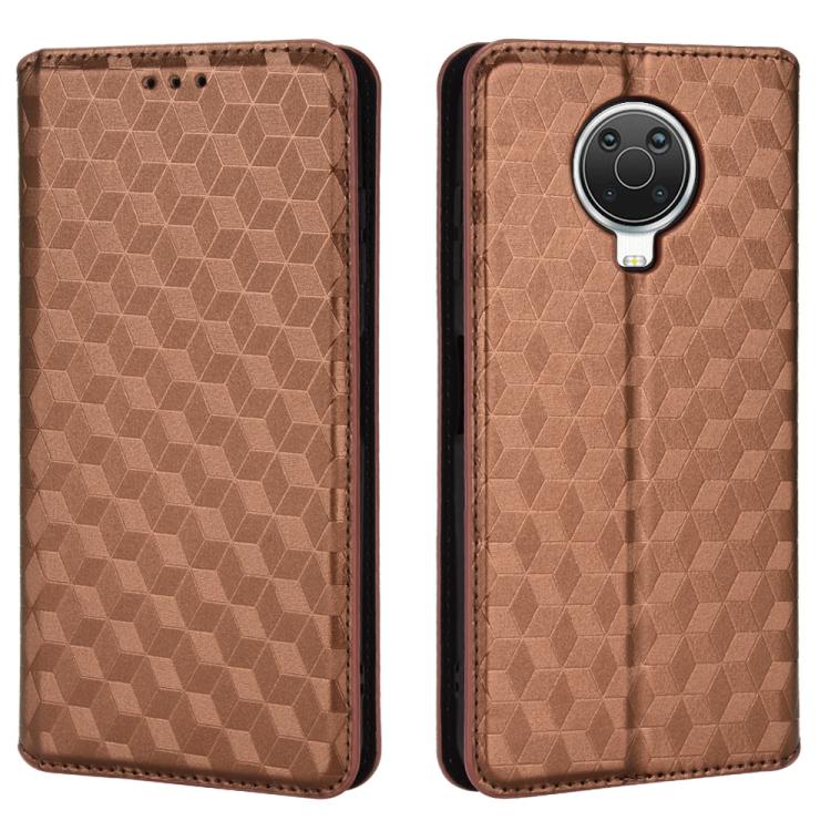 For Nokia G10 / Nokia G20 Cubic Grid Texture Flip Leather Phone Case