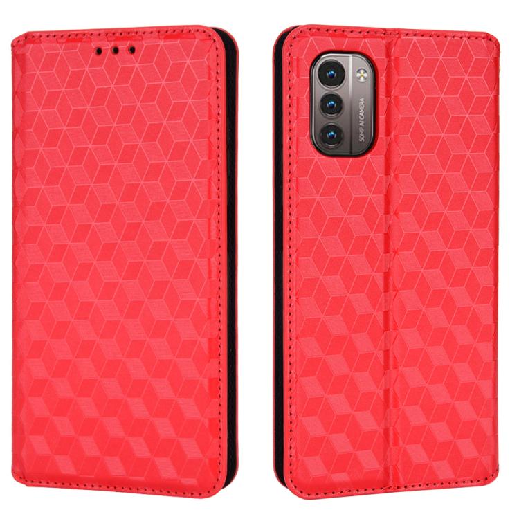For Nokia G11 / Nokia G21 Cubic Grid Texture Flip Leather Phone Case