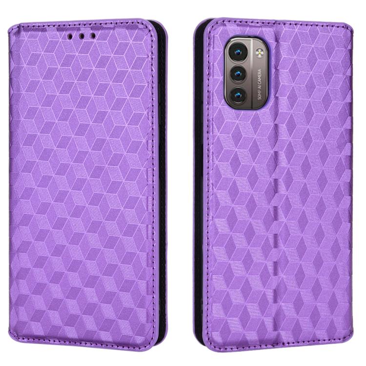 For Nokia G11 / Nokia G21 Cubic Grid Texture Flip Leather Phone Case