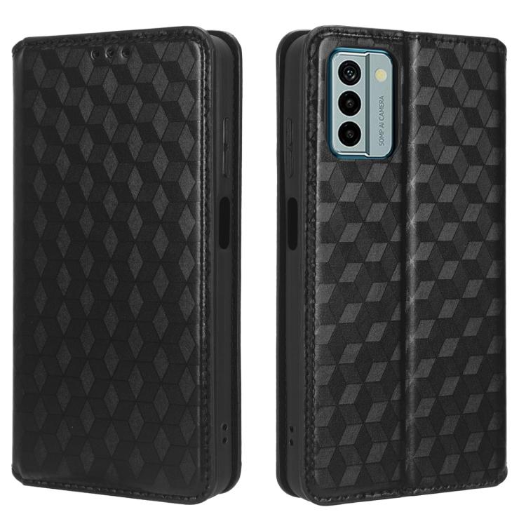 For Nokia G22 Cubic Grid Texture Flip Leather Phone Case