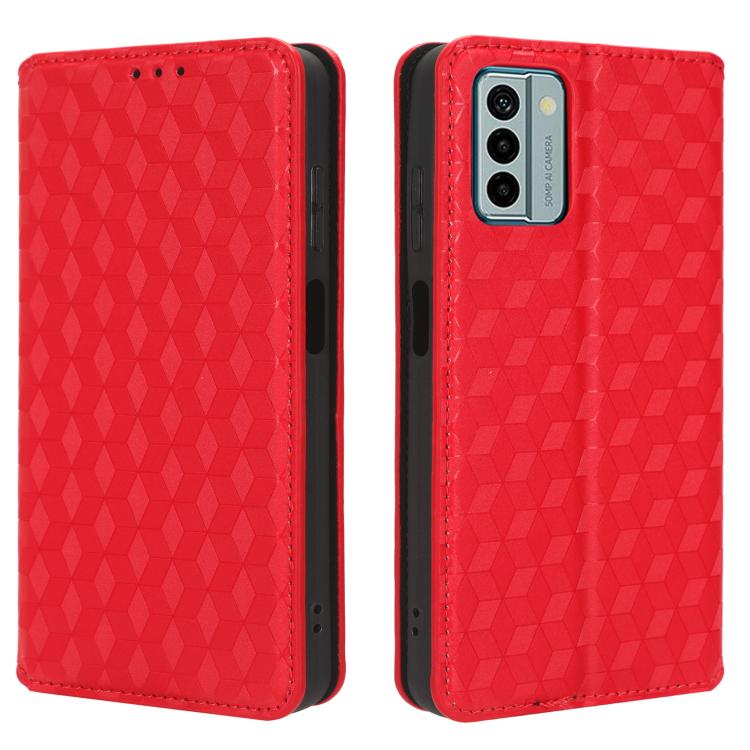 For Nokia G22 Cubic Grid Texture Flip Leather Phone Case