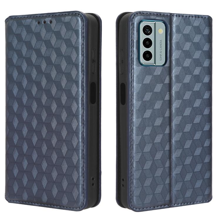 For Nokia G22 Cubic Grid Texture Flip Leather Phone Case