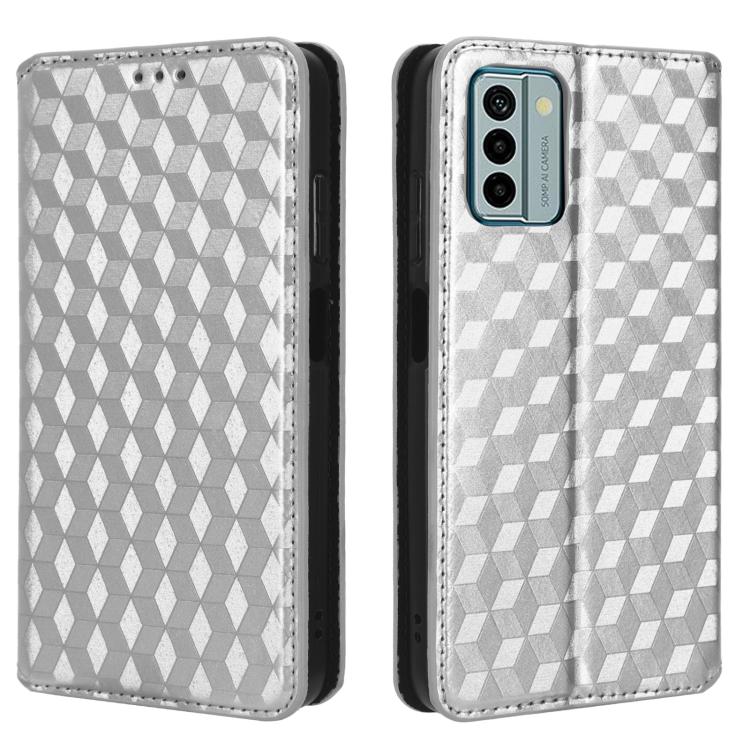 For Nokia G22 Cubic Grid Texture Flip Leather Phone Case