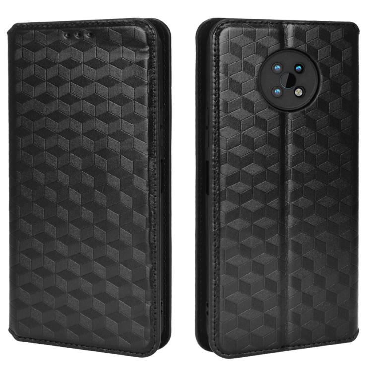 For Nokia G50 Cubic Grid Texture Flip Leather Phone Case
