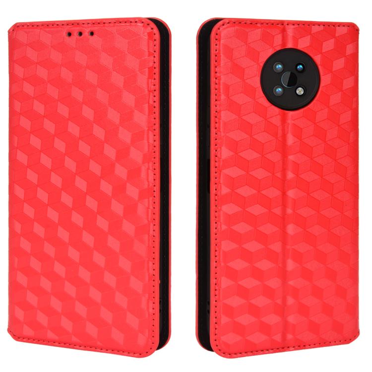 For Nokia G50 Cubic Grid Texture Flip Leather Phone Case