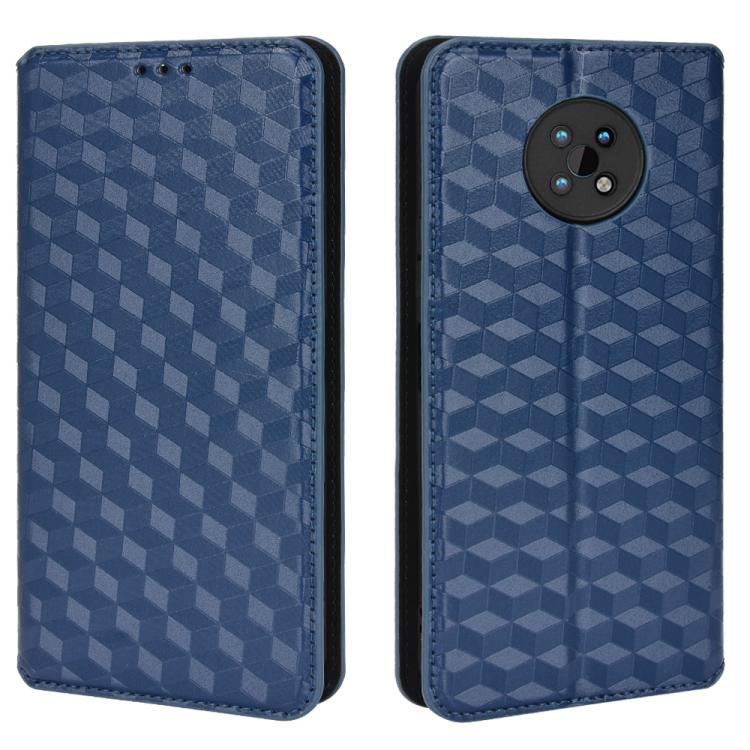 For Nokia G50 Cubic Grid Texture Flip Leather Phone Case