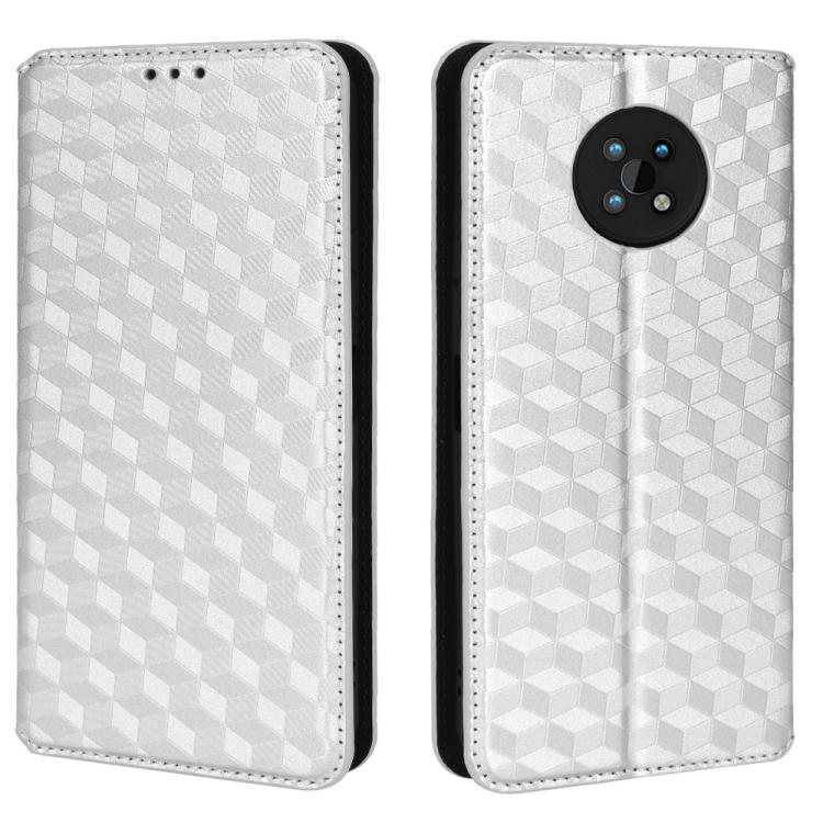 For Nokia G50 Cubic Grid Texture Flip Leather Phone Case
