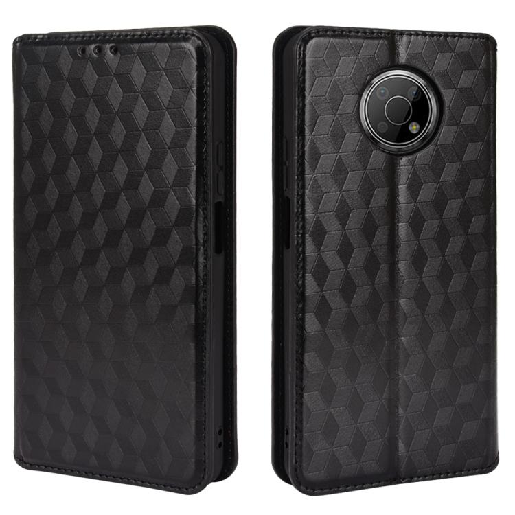 For Nokia G300 Cubic Grid Texture Flip Leather Phone Case