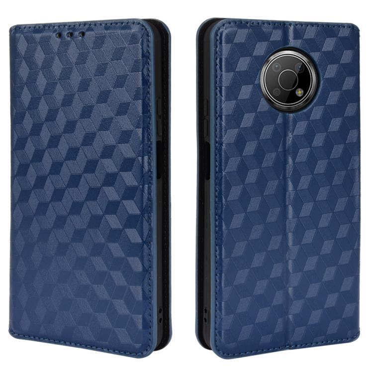 For Nokia G300 Cubic Grid Texture Flip Leather Phone Case