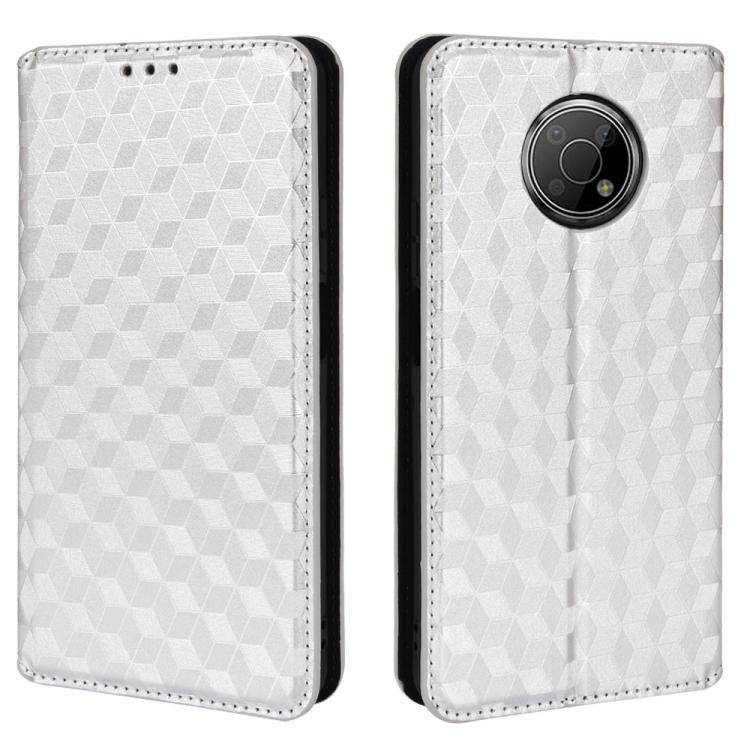 For Nokia G300 Cubic Grid Texture Flip Leather Phone Case