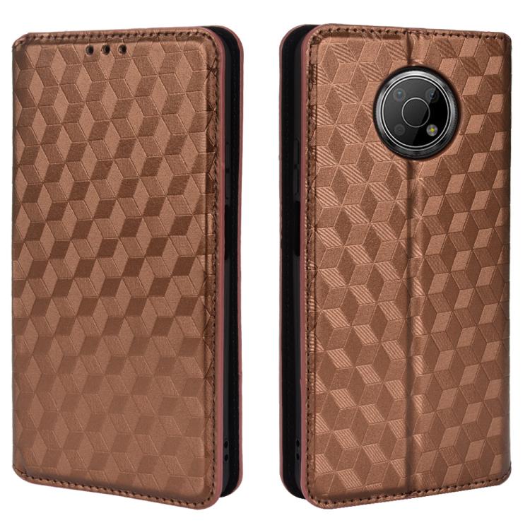 For Nokia G300 Cubic Grid Texture Flip Leather Phone Case