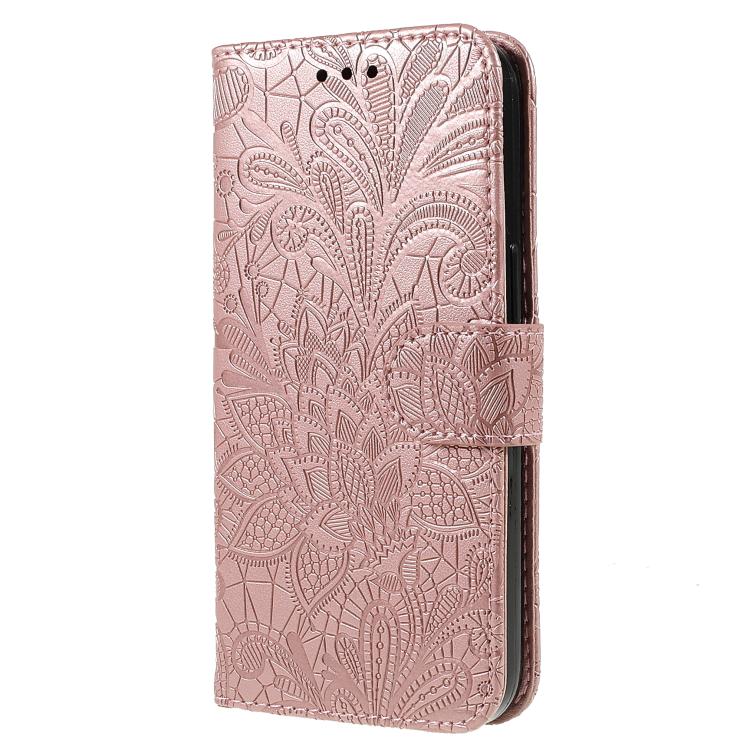 For Redmi Note 14S 4G Global Lace Flower Embossing Flip Leather Phone Case
