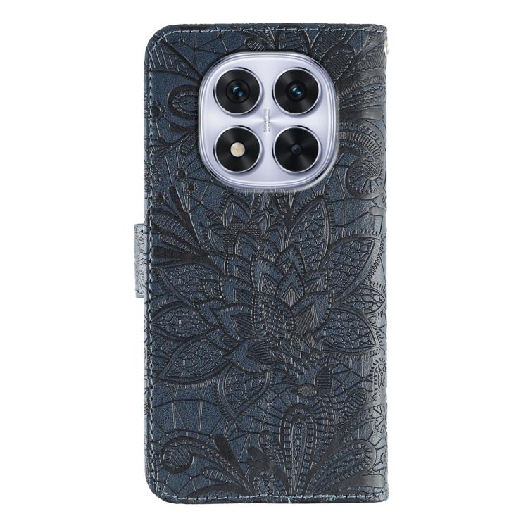 For Redmi Note 14 Pro 4G Global Lace Flower Embossing Flip Leather Phone Case